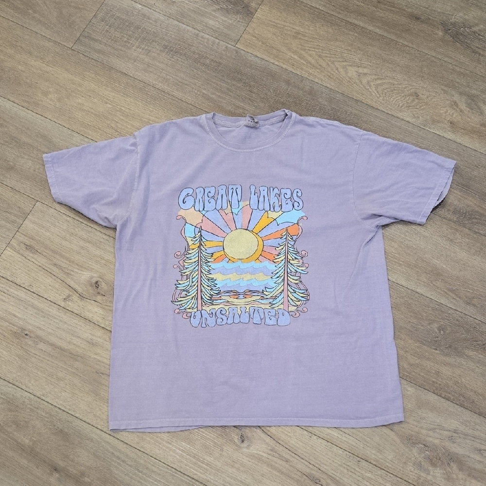 Blue 84 Lavender Summer Vibes Retro Inspired Graphic Tee